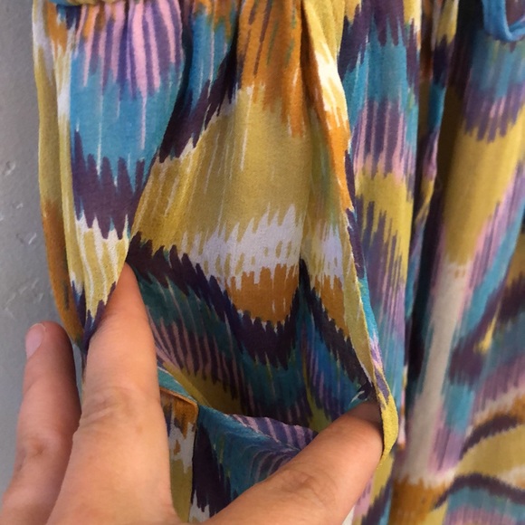 ANTHROPOLOGIE Dress Size Small Charlie Jade 100% Silk retro mod 70’s - Picture 12 of 12